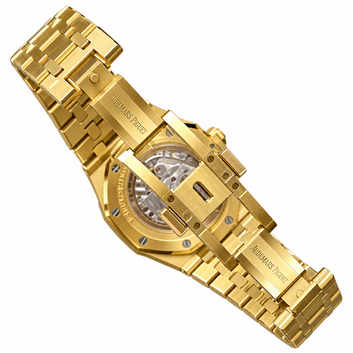 Audemars Piguet Royal Oak Perpetual Calendar Moon Phase Yellow Gold Blue
