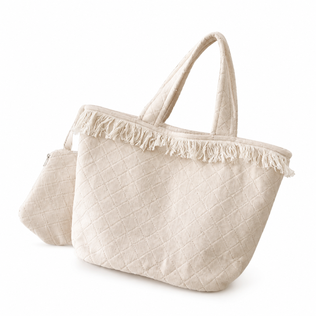 Chanel Quilted Oversized Travel Tote Bag