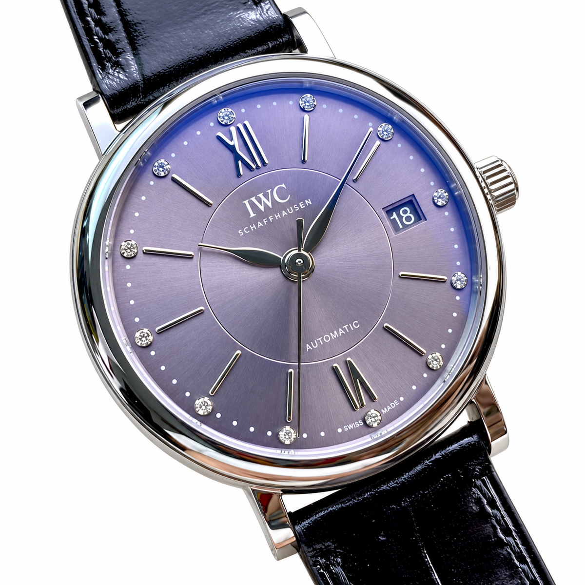 IWC Portofino 34mm Symphony Conductor Automatic Steel Watch