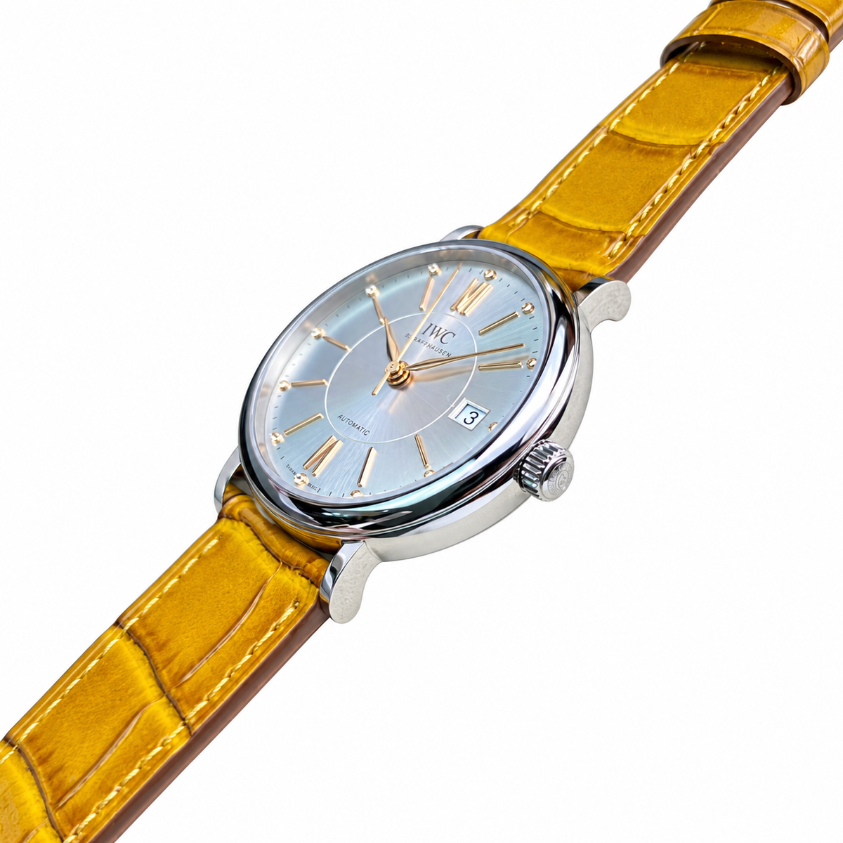 IWC Portofino 34mm Rare Books Curator Automatic Steel Watch