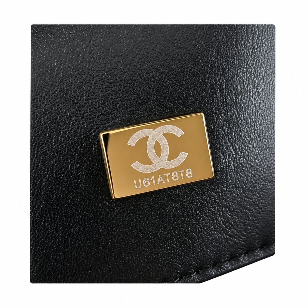 Chanel Cream Textured Tote with Chain Detail