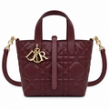 Dior Quilted Cannage Mini Doctor Bag with Top Handle and Removable Strap