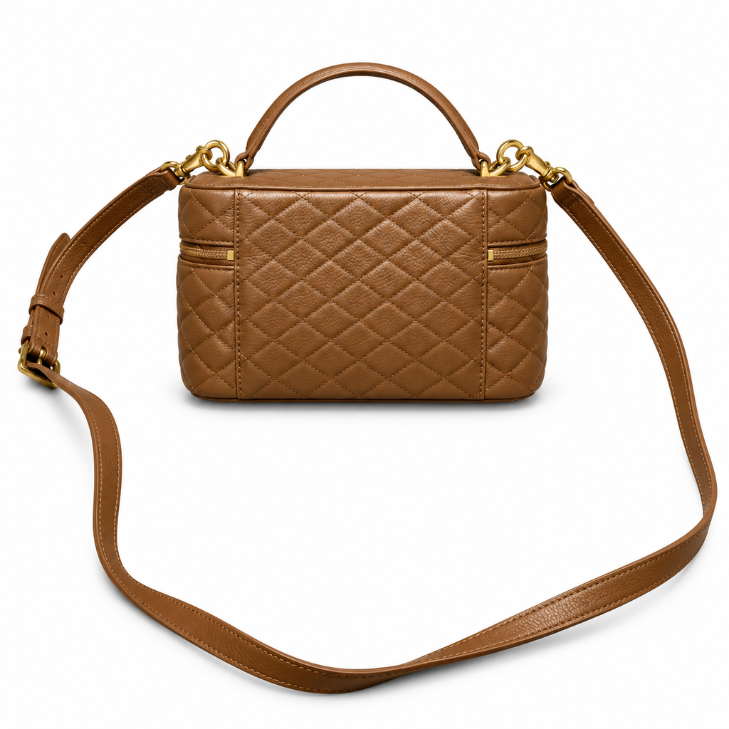 YSL Gaby Vanity Bag – Caramel Quilted Leather