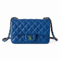 Chanel Blue Quilted Flap Bag