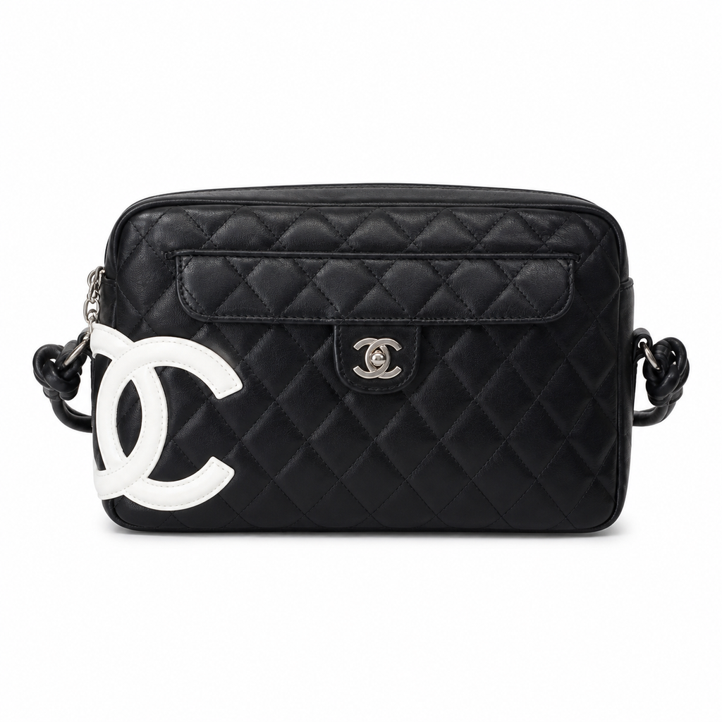 Chanel Black Quilted Logo Bag