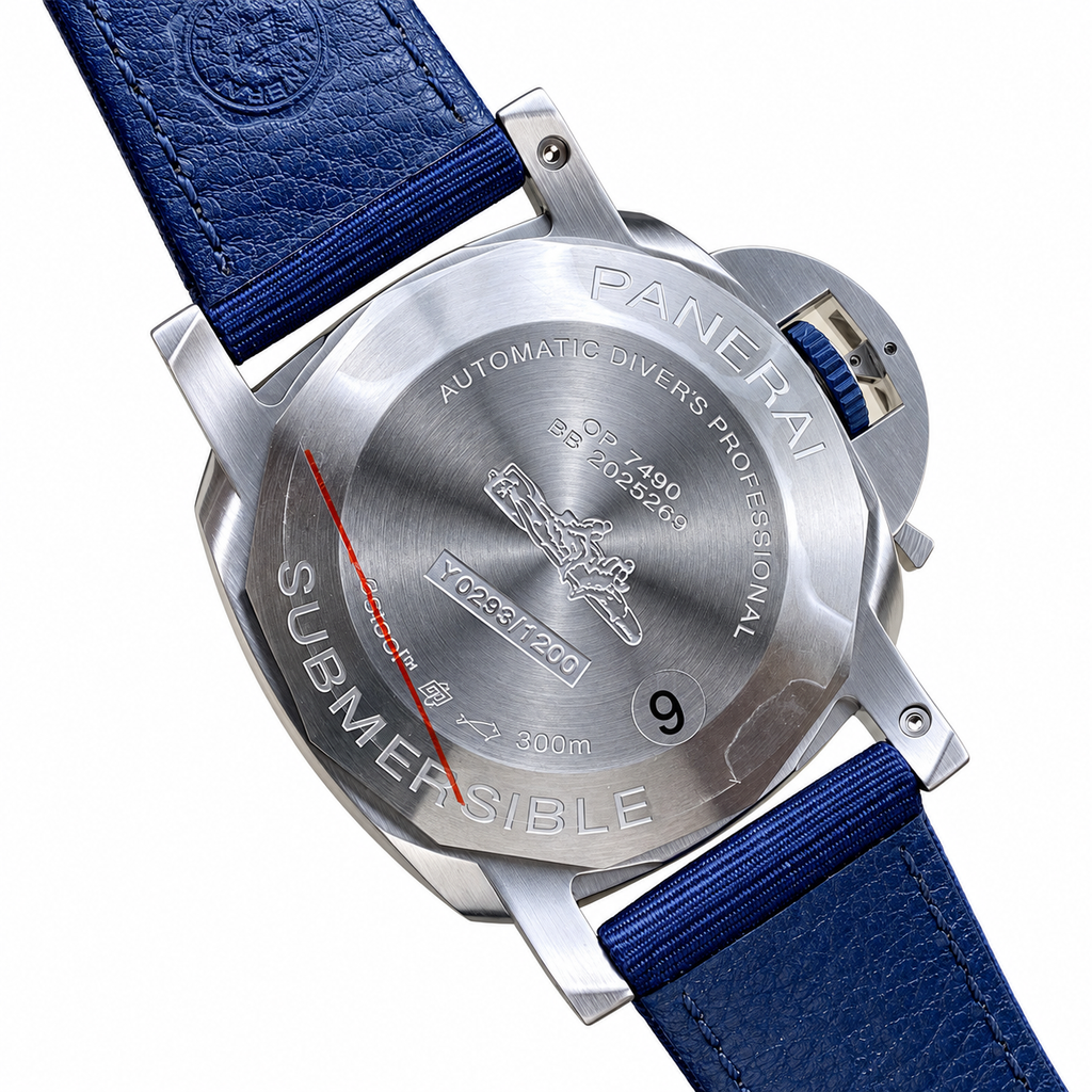 Panerai Luminor Due Automatic 42mm Men's Steel Watch Blue Dial