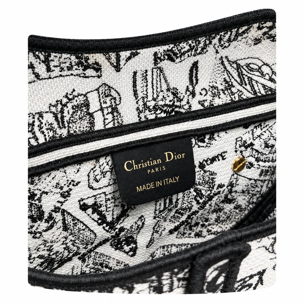 Dior Quilted Cannage Flap Shoulder Bag with Adjustable Strap