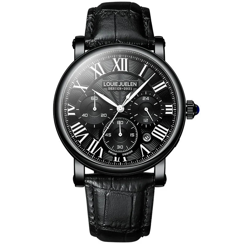 Cartier Ronde Solo de Cartier Automatic — 18K Rose Gold, White Dial & Brown Leather Strap